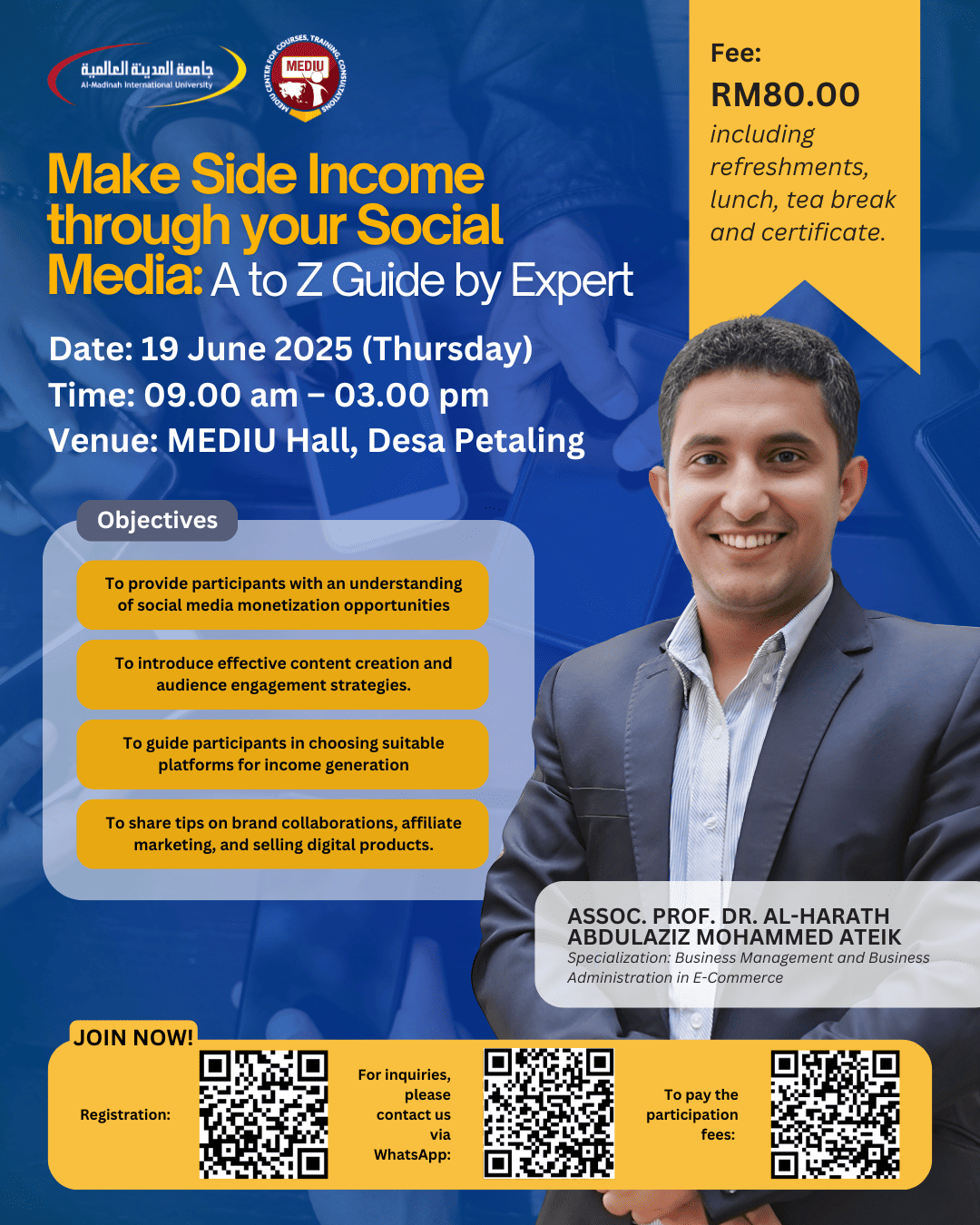 Make Side Income through your Social Media A to Z Guide by Expert poster v1