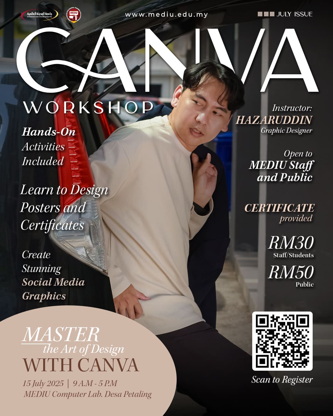 Canva Workshop poster